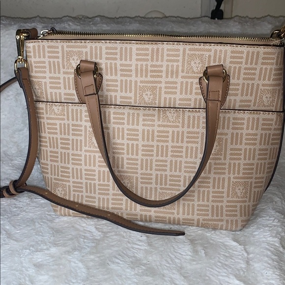 Anne Klein Tan Patterned Women's Bag - Picture 5 of 14